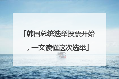 韩国总统选举投票开始，一文读懂这次选举