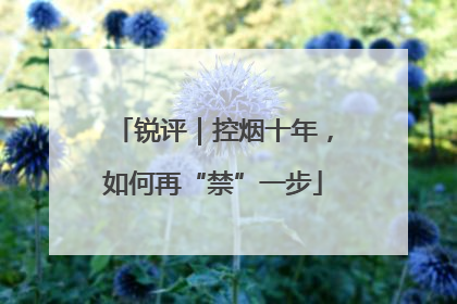 锐评｜控烟十年，如何再“禁”一步