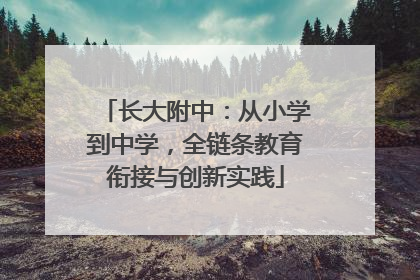 长大附中：从小学到中学，全链条教育衔接与创新实践