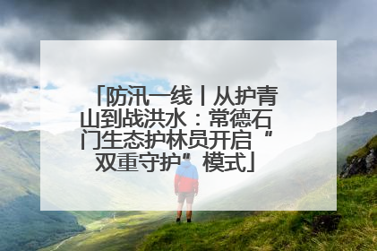 防汛一线丨从护青山到战洪水：常德石门生态护林员开启“双重守护”模式