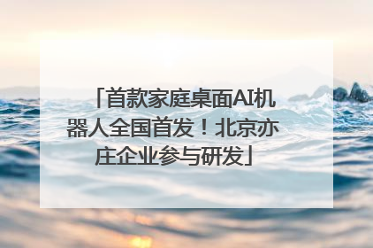 首款家庭桌面AI机器人全国首发！北京亦庄企业参与研发