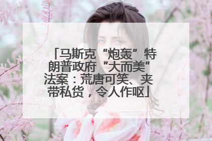 马斯克“炮轰”特朗普政府“大而美”法案：荒唐可笑、夹带私货，令人作呕