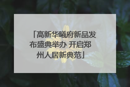 高新华曦府新品发布盛典举办 开启郑州人居新典范