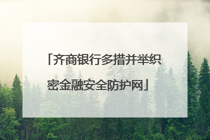 齐商银行多措并举织密金融安全防护网