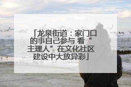 龙泉街道：家门口的事自己参与 看“主理人”在文化社区建设中大放异彩
