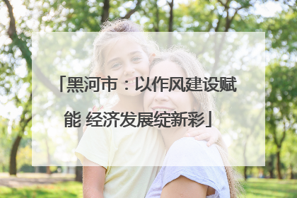 黑河市：以作风建设赋能 经济发展绽新彩