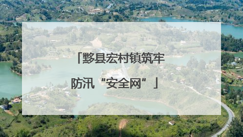 黟县宏村镇筑牢防汛“安全网”