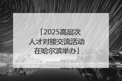 2025高层次人才对接交流活动在哈尔滨举办