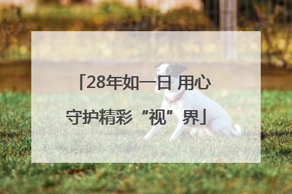 28年如一日 用心守护精彩“视”界