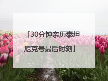 30分钟亲历泰坦尼克号最后时刻